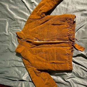 ASHLEY by 26 international, Size LARGE but fits pretty small, color is amber.